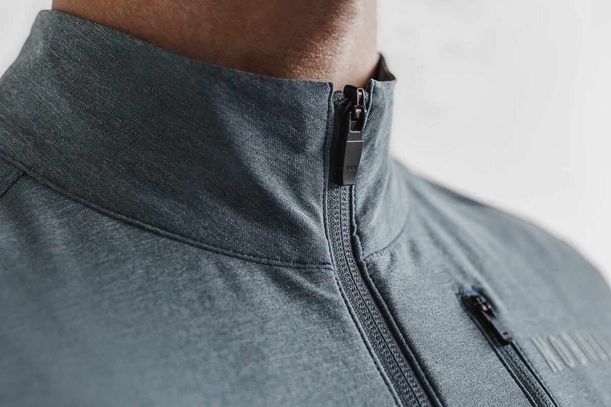Nobull 4-way Stretch Woven Men's Jackets Grey Blue | Australia (GT7369)